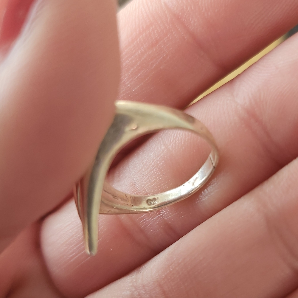 Sterling Silver Lightning Bolt Ring - image 3
